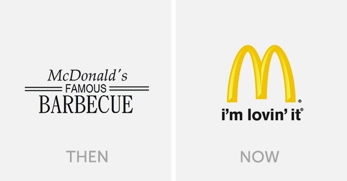 11. McDonald’s (dříve a nyní).