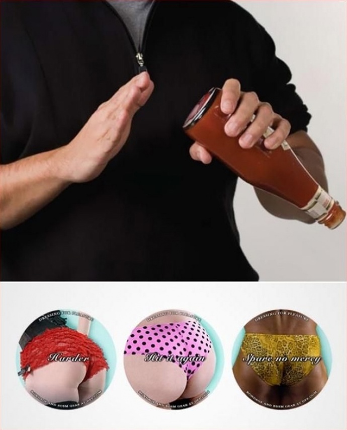 19. Pikantně pojaté láhve na kečup.