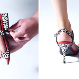 Je to jednoduché. Jakmile začnou nohy bolet, vezmete vysoký podpatek a místo něj přicvaknete nízký.