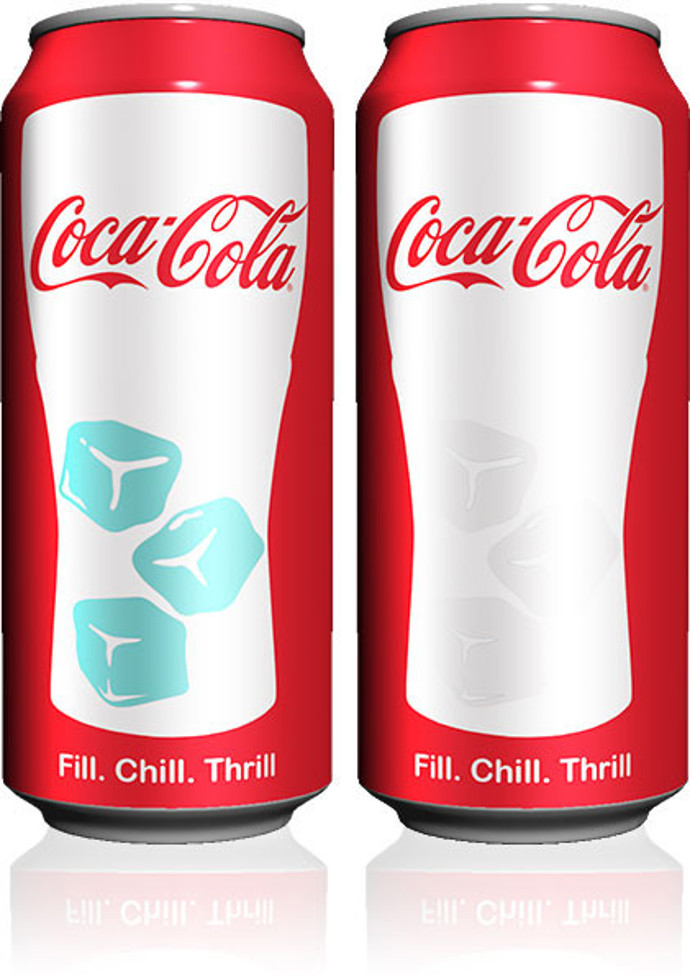 Tajemnou ingrediencí je termochromický inkoust. Ten se obvykle volí k popisu produktů jako plechovky.