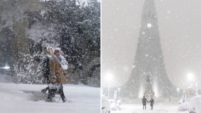 Přes noc napadlo půl metru sněhu.