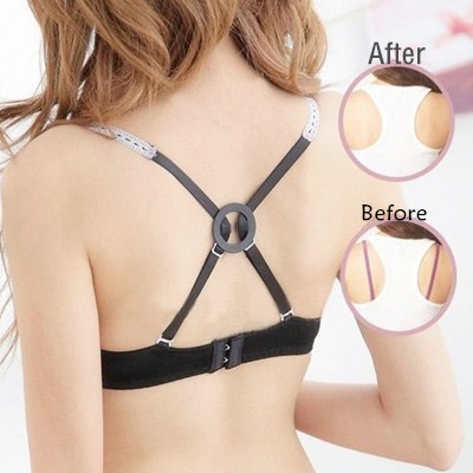 Nakonec ještě několik obecných tipů. Pokud ramínka padají, zkusíme speciální sponku, kterou ramínka spojíme na zádech.