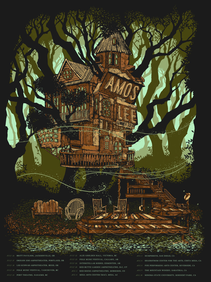 2. RUČNĚ MALOVANÉ ILUSTRACE. Pokud byste v těchto dnech navštívili světově proslulou výstavu koncertních plakátů Flatstock, ručně malované plakáty byste nemohli minout. Tísní se jich tam celá řada. Trend všeho s přízviskem DIY („do it yourself“ neboli „udělej si sám“) se šíří světem jako virál. Po bytových doplňcích podlehly kouzlu ruční práce také ilustrace. Objevují se na tričkách, hrníčkách i merchandisingových produktech.