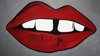 Obraz s pusou oslavující zlatou éru pop-artu dostane každou šmrncovní ženu.