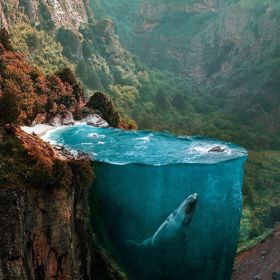 Plachetnice odlétá za pět minut! Jste připraveni? ptá se autor dechberoucích koláží