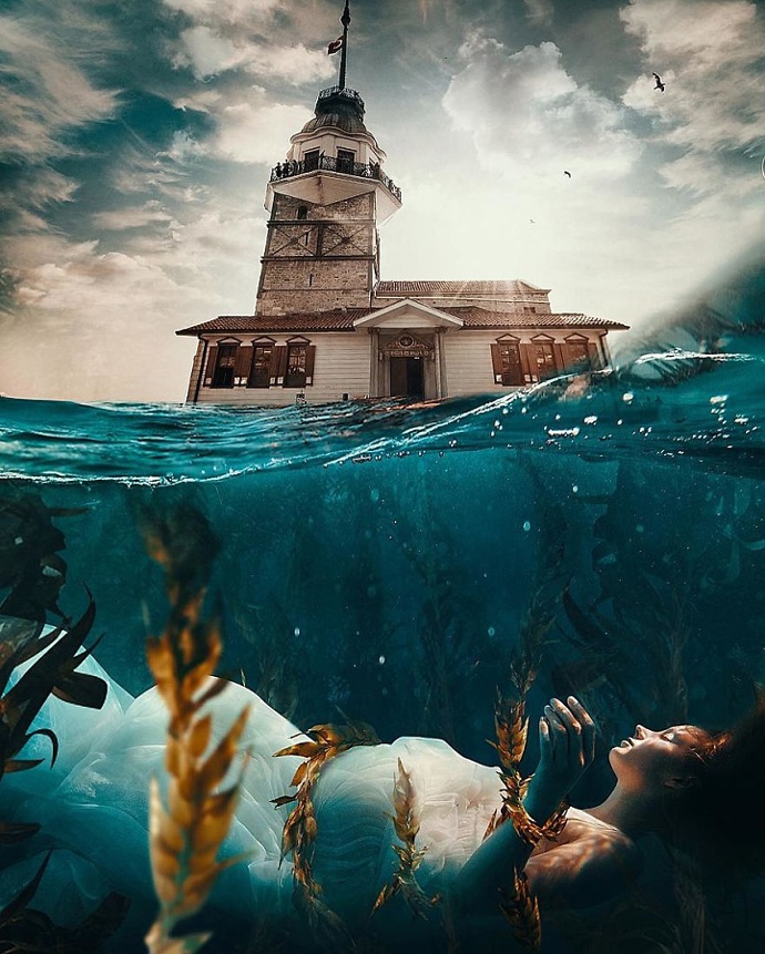 Plachetnice odlétá za pět minut! Jste připraveni? ptá se autor dechberoucích koláží