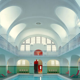 2. Památkově chráněné koupaliště Stadt-Bad Gotha ve městě Gotha (Německo).