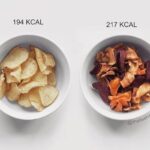 Kupujete si zeleninové chipsy s vírou, že do sebe nenasoukáte tolik kalorií jako při konzumaci solených chipsů? Pak vás tato fotka nejspíš zklame…