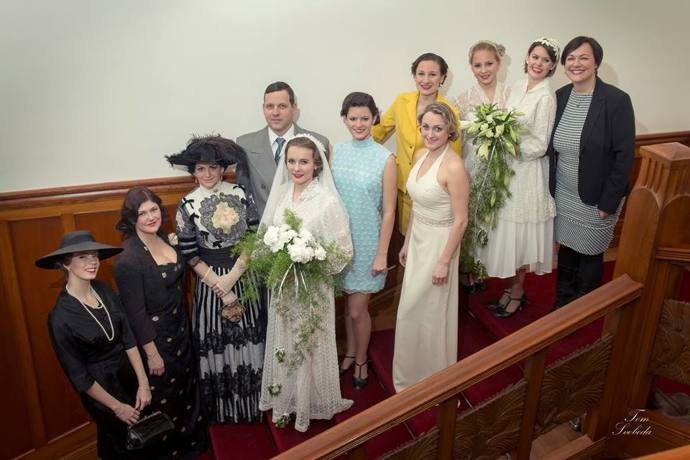 Ukázka svatby ve stylu první republiky