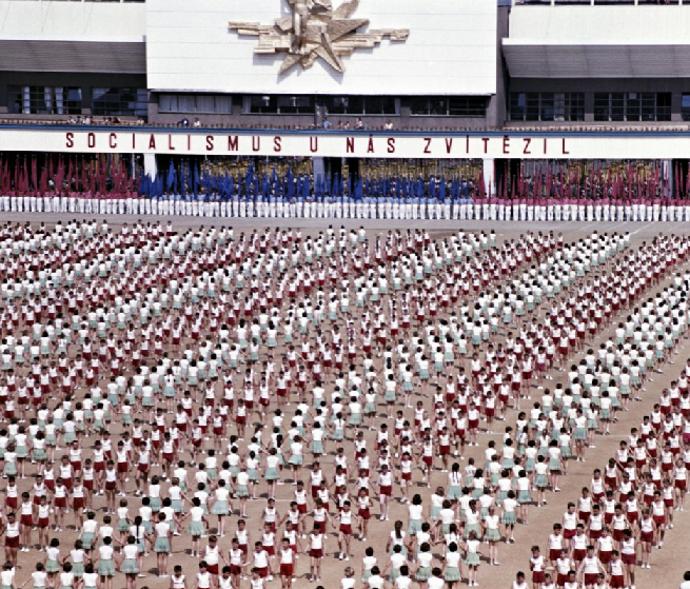 Druhá spartakiáda v roce 1960.