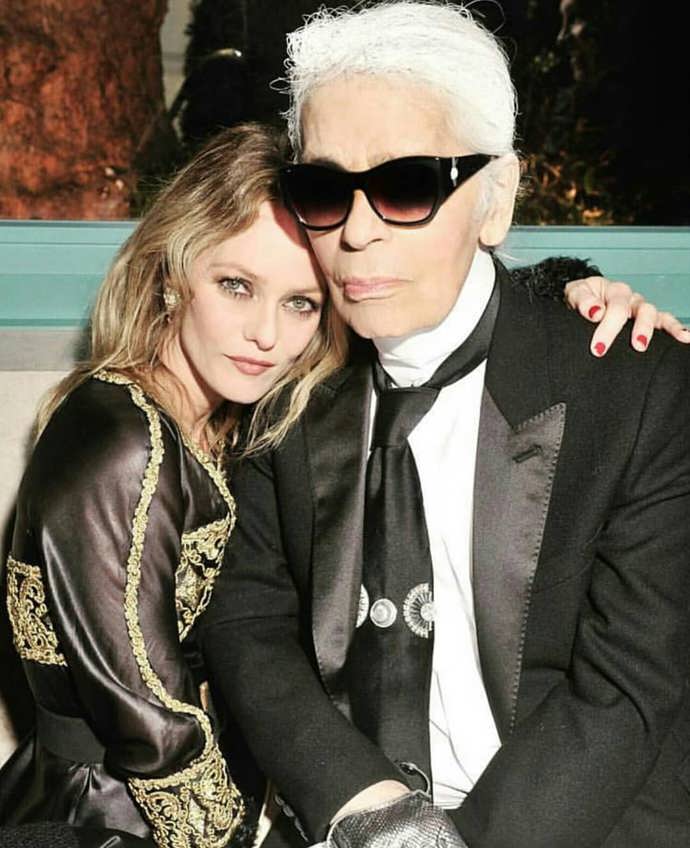 Karl Lagerfeld a další z jeho múz Vanessa Paradise
