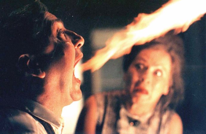 Stašová při natáčení legendární komedie Pelíšky s kolegou Mirkem Donutilem