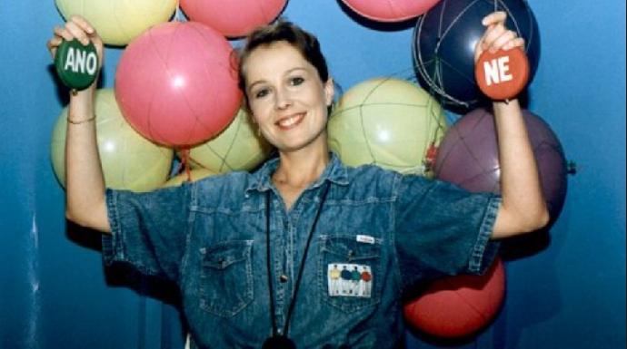 Eva Brettschneiderová uváděla soutěž Hip Hap Hop.