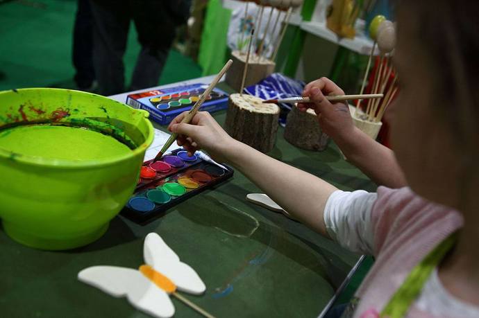 Pro děti jsou tu připravené výtvarné dílny