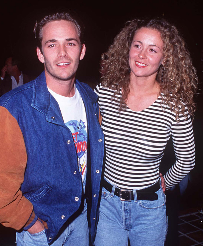 Luke Perry se svou exmanželkou Minnie Sharp.