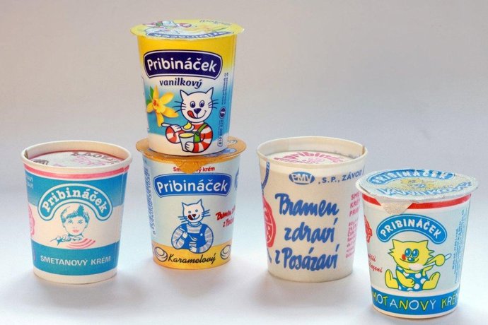 Proměny obalu Pribináčka. 