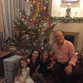 Petr Janda s rodinou o Vánocích