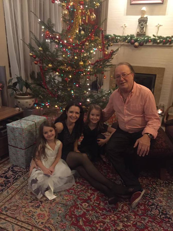Petr Janda s rodinou o Vánocích