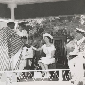 Rok 1961 - na návštěvě Gambie.