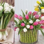 Květiny v kombinaci se zeleninou vypadají dokonale