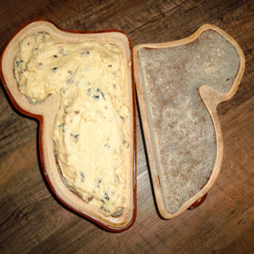 Těsto na beránka by mělo vypadat takto.