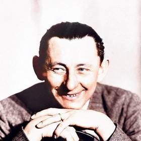 Prvorepublikový idol Vlasta Burian.