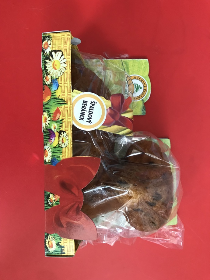 1. Špaldový beránek s čoko pecičkami, Jizerské pekárny, 79,90 Kč