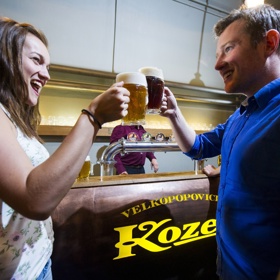 Užijte si prohlídku Pivovaru Velké Popovice.