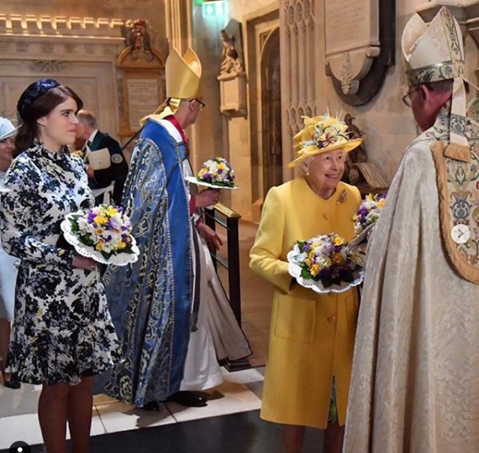 Rok 2019 - s vnučkou princeznou Evženií (vlevo).