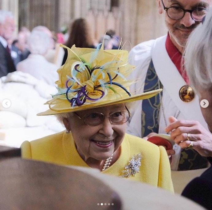 Rok 2019 - královna v kostele na Zelený čtvrtek.