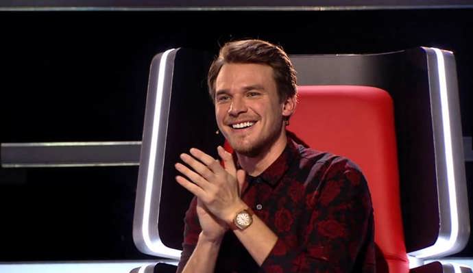 Vojta Dyk jako porotce The Voice.