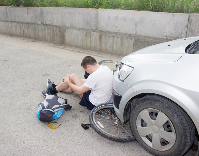Nehoda na kole není ničím ojedinělým