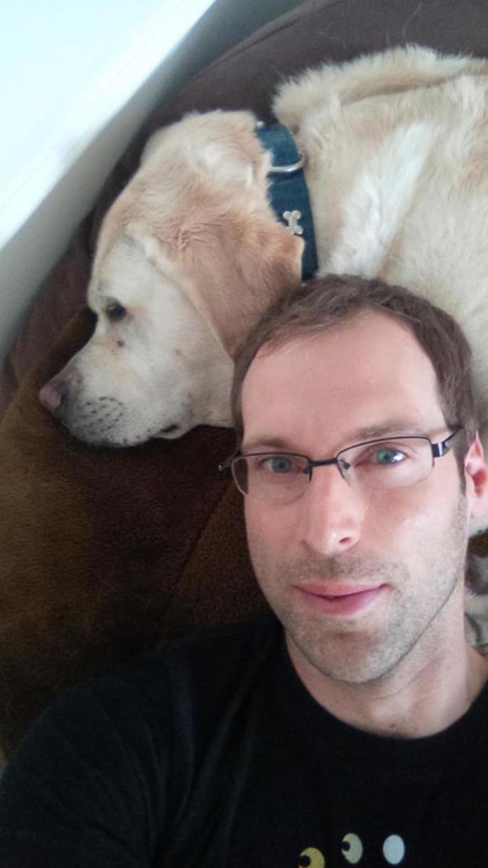 Petrův oblíbený labrador už bohužel není mezi námi.