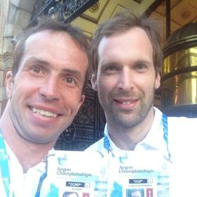 Petr Čech a Radek Štěpánek jako trenér a jeho žák.