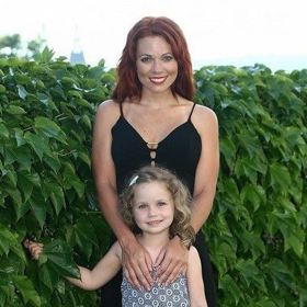 Míša se svou dcerkou