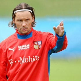 Marek Jankulovski a jeho slavná čelenka.