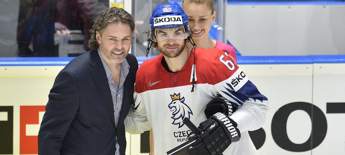 Jágr na mistrovství podpořil Frolíka.