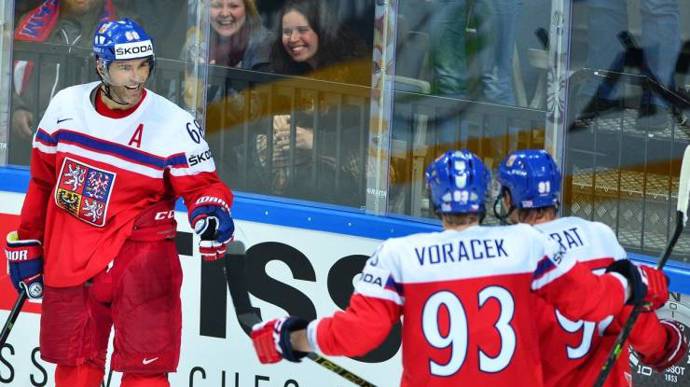 Jarda po jednom ze svých legendárních gólů.