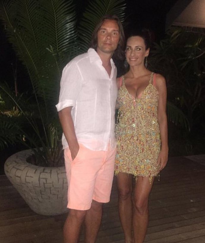 Marek Jankulovski se svou krásnou manželkou.