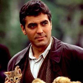 George Cloony v dosti nelichotivém účesu ve filmu Báječný den