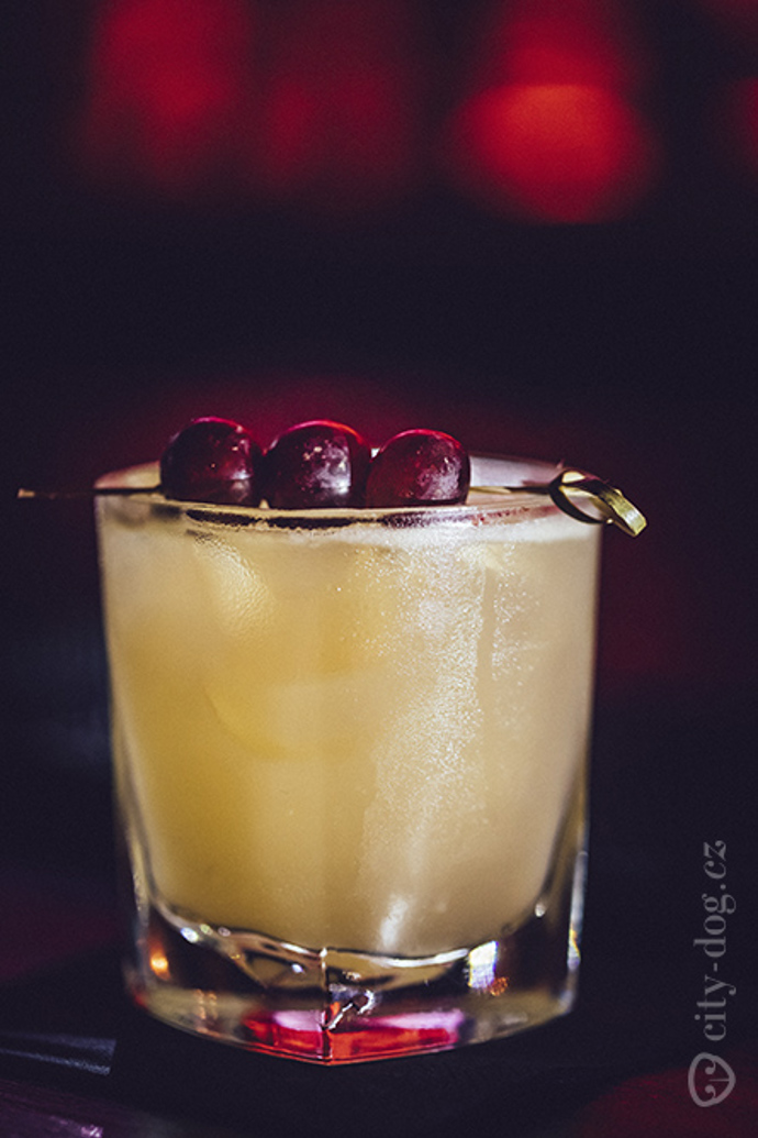 Signature drink Grape escape.