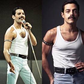 V roli Freddieho Mercuryho herec exceloval.