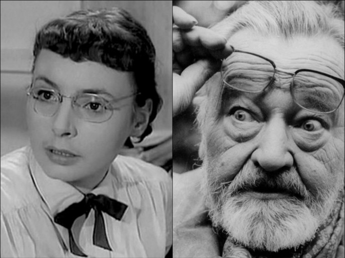 Jan Werich se svou dcerou Janou