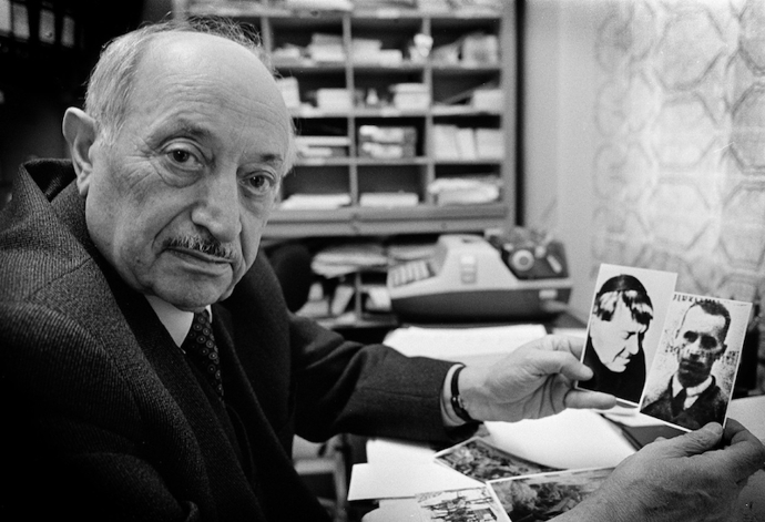 Lovec nacistických zločinců Simon Wiesenthal.