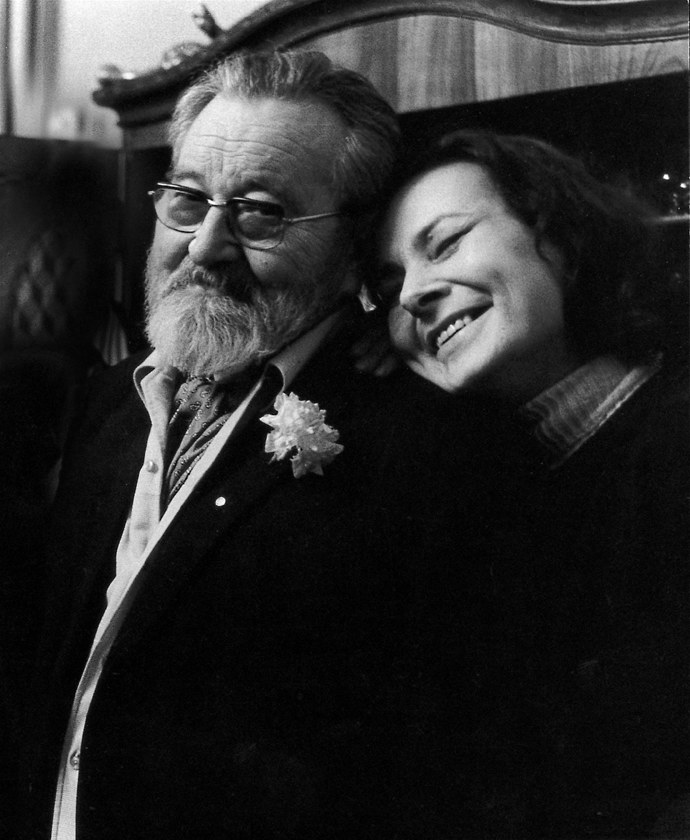 Jan Werich s dcerou Janou, která nechtěla být herečkou