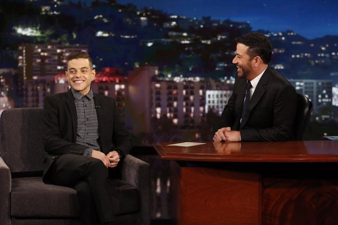 S Jimmym Kimmelem v jeho show. 