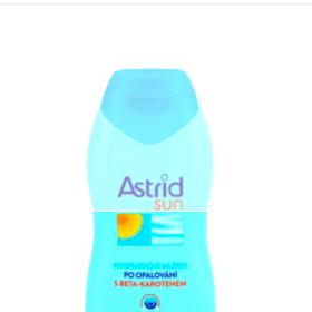 Mléko po opalování, Astrid sun, 200 ml, 85 Kč. Po celodenním opalování je dobré pokožce vrátit hydrataci.
