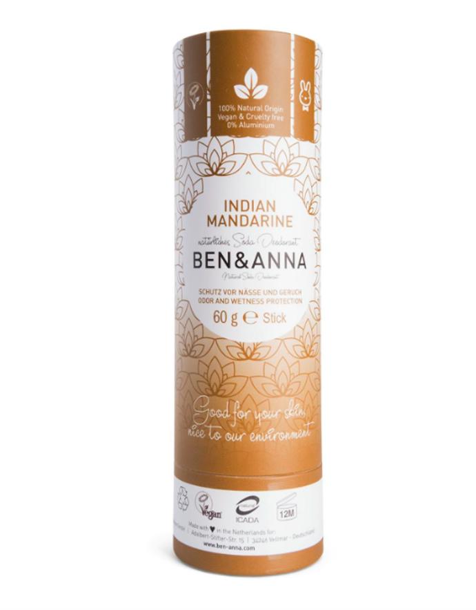 Deodorant, Ben & Anna, 211 Kč. Osvěžující deodorant Mandarine neobsahuje hliník a díky bambuckému máslu se krásně nanáší. 