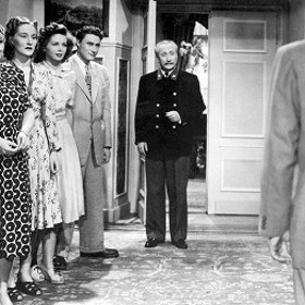 Snímek z filmu Poslední mohykán, nerudného otce rodiny mistrovsky hrál Jaroslav Marvan.