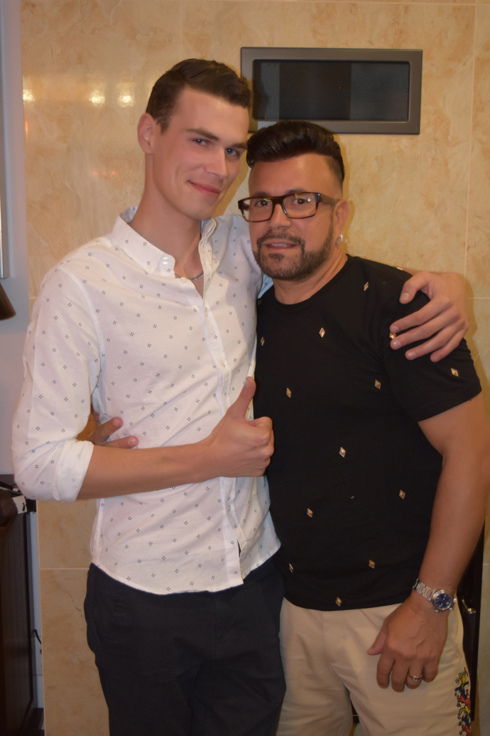 Lubomír Seman a Osmany Laffita domlouvají novou spolupráci.